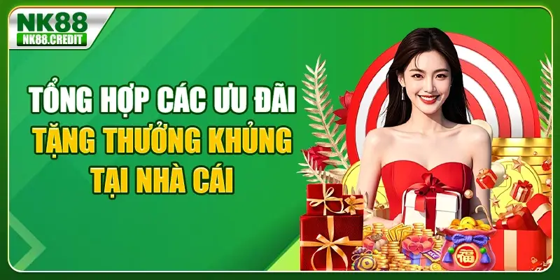 Tổng hợp các ưu đãi tặng thưởng khủng tại nhà cái